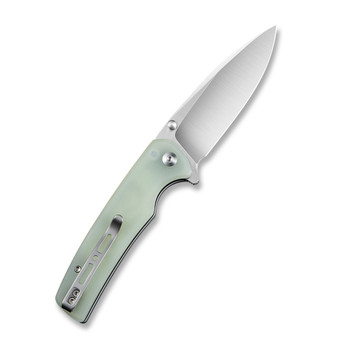 Sencut Sachse Folding Knife Natural G10 Handle 9Cr18MoV Drop Point Plain Edge Satin Finish S21007-4 Sencut Sachse Folding Knife Natural G10 Handle 9Cr18MoV Drop Point Plain Edge Satin Finish S21007-4
