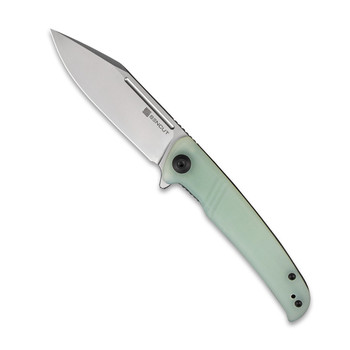 Discontinued Sencut Brazoria Folding Knife Natural G10 Handle D2 Clip Point Plain Edge Silver Bead Blast Finish SA12B Discontinued Sencut Brazoria Folding Knife Natural G10 Handle D2 Clip Point Plain Edge Silver Bead Blast Finish SA12B