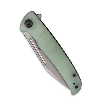 Discontinued Sencut Brazoria Folding Knife Natural G10 Handle D2 Clip Point Plain Edge Silver Bead Blast Finish SA12B Discontinued Sencut Brazoria Folding Knife Natural G10 Handle D2 Clip Point Plain Edge Silver Bead Blast Finish SA12B