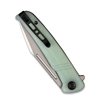 Discontinued Sencut Brazoria Folding Knife Natural G10 Handle D2 Clip Point Plain Edge Silver Bead Blast Finish SA12B Discontinued Sencut Brazoria Folding Knife Natural G10 Handle D2 Clip Point Plain Edge Silver Bead Blast Finish SA12B