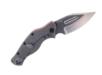 Sniper Bladeworks LPC Folding Knife Red G-10 Handle S35VN Plain Edge Satin Finish