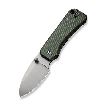 Civivi Baby Banter Folding Knife Green Micarta Handle Nitro V Drop