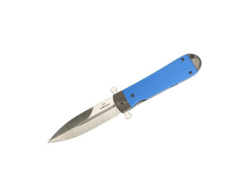 Ganzo Adimanti Samson Folding Knife Blue G10 Handle D2 Spear Point Plain Edge SAMSON-BL