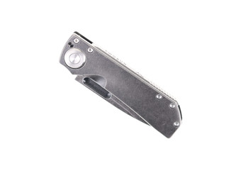 TwoSun Night Morning Pocket Knife Blackwashed Titanium Handle D2 Plain Edge Blade TS346-D2 TwoSun Night Morning Pocket Knife Blackwashed Titanium Handle D2 Plain Edge Blade TS346-D2