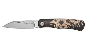 Viper Knives Hug Folding Knife Dark Stonewash Bronze Stars Handle M390 Plain Edge Satin Finish V5990DBRS