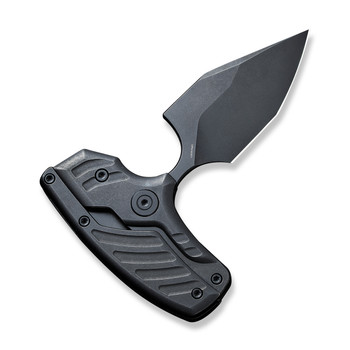 WE Typhoeus Folding Knife Black Titanium Handle 20CV Plain Edge Black Stonewash Finish WE21036B-1