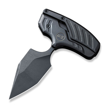 WE Typhoeus Folding Knife Black Titanium Handle 20CV Plain Edge Black Stonewash Finish WE21036B-1