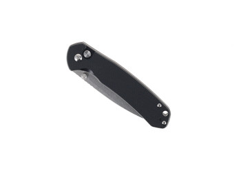 CJRB Pyrite Folding Knife  Black G10 Handle AR-RPM9  Drop Point Plain Edge Stonewash Finish J1925-BK