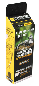 Work Sharp WSSAK081120 Ken Onion Replacement X4 Fine Belts