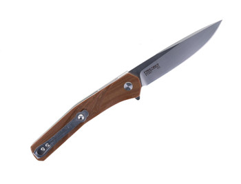 FreeTiger Folding Knife Brown G10 Handle D2 Plain Edge Satin Finish