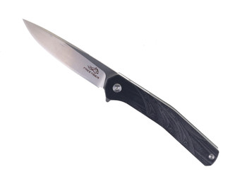 FreeTiger Folding Knife Black G10 Handle D2 Plain Edge Satin Finish FT907-BK
