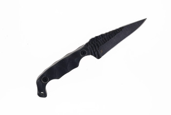 Stroup Knives Bravo 5 Fixed Blade Knife Black G10 Handle 1095 Plain Edge