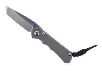 Chris Reeve Small Inkosi Folding Knife Sandblasted Titanium Handle Magnacut Tanto SIN-1042 Chris Reeve Small Inkosi Folding Knife Sandblasted Titanium Handle Magnacut Tanto SIN-1042
