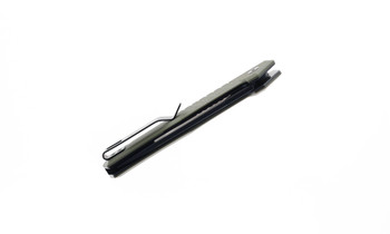 Tekto F1 Alpha Folding Knife Green G10 Handle D2 Plain Black Blade