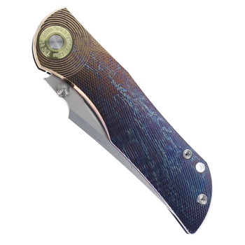 TwoSun Folding Knife Color Titanium Handle M390 Plain Edge TS269-M390-Color