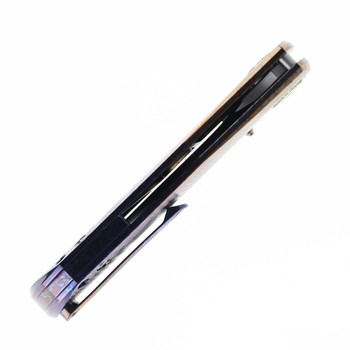 TwoSun Folding Knife Color Titanium Handle M390 Plain Edge TS269-M390-Color