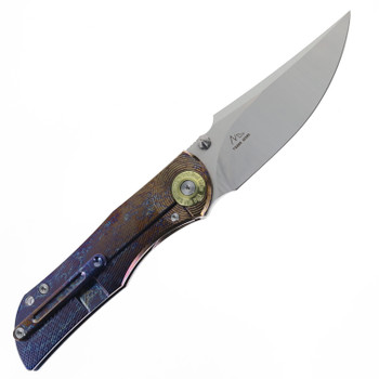 TwoSun Folding Knife Color Titanium Handle M390 Plain Edge TS269-M390-Color