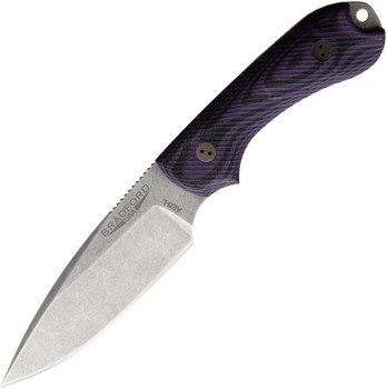 Bradford Guardian 3 3D Fixed Blade Knife Purple/Black G10 Handle