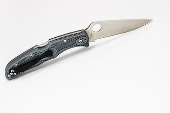 Spyderco Endura 4 Flat Ground Folding Knife VG10 Satin Steel Blade Gray FRN Handle C10FPGY