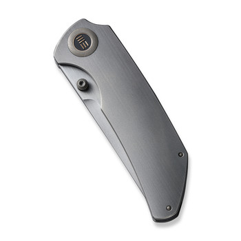 WE Thug XL Folding Knife Gray Titanium Handle 20CV Tanto Plain Edge WE20028D-1