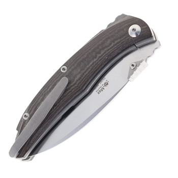 TwoSun Pocket Knife Micarta & Titanium Handle N690 Plain Edge TS357-N690
