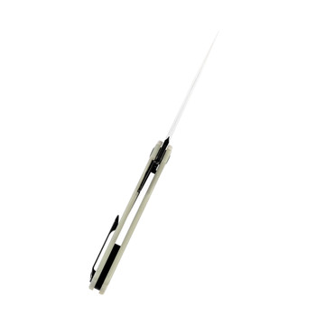 Kansept Egress Folding Knife Jade G10 Handle S35VN Plain Edge Black Stonewash Finish K1033C2