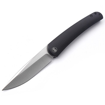 Miguron Akri Folding Knife Black G10 Handle 14C28N Plain Edge Satin Finish MGR-801WH