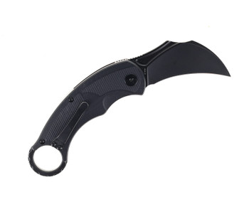 CMB Falcon Karambit Pocket Knife Black G10 Handle AUS-10 Plain Black Blade CMB C01B