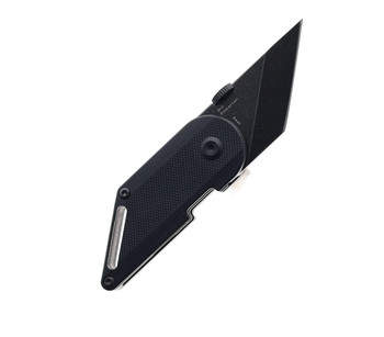 Discontinued Kansept Dash Folding Knife Black G10 Handle 154CM Plain Edge Black Stonewash Finish T3045A1