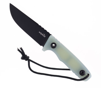 Schnitzel TRI Fixed Blade Knife Jade Green G10 Handle 14C28N Plain Black Blade SNL-03J