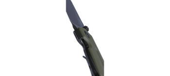 CRKT Overland Compact Folding Knife OD Green G10/Stainless Steel Handle D2 Plain Edge Stonewash Finish 6277