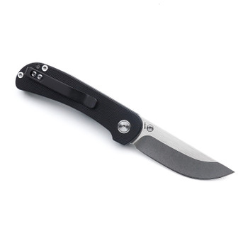 Miguron Takog Folding Knife Black G10 Handle 14C28N Drop Point Plain Edge MGR-805WH