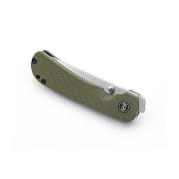 Miguron Takog Folding Knife Green G10 Handle 14C28N Drop Point Plain Edge MGR-805GN