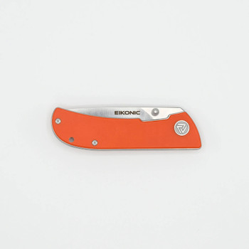 Eikonic Fairwind Folding Knife Safety Orange G10 Handle D2 Plain Edge 220SOR