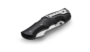 Viper Rhino1 Folding Knife Black Carbon Fiber Handle Elmax Plain Edge Satin Finish V5901FC
