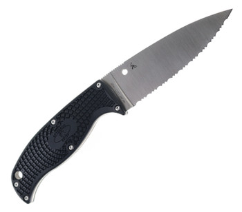 Spyderco Enuff 2 Fixed Blade Knife Black FRN Handle VG-10 Serrated Edge FB31SBK2
