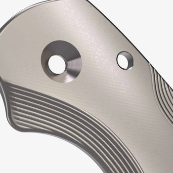 Flytanium Lotus Stonewash Titanium Scales for Spyderco Para 3 Knife FLY-1013 Flytanium Lotus Stonewash Titanium Scales for Spyderco Para 3 Knife FLY-1013