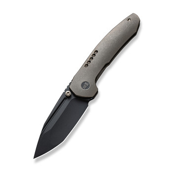 WE Trogon Folding Knife Bronze Titanium Handle 20CV Plain Edge Black Stonewash Finish WE22002-2 WE Trogon Folding Knife Bronze Titanium Handle 20CV Plain Edge Black Stonewash Finish WE22002-2