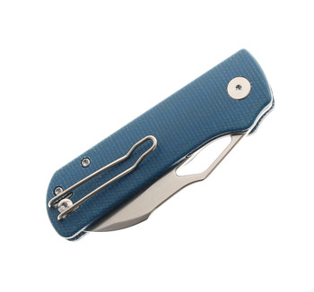 Divo Knives Pony Stout Folding Knife Blue Micarta Stonewashed 14c28n Steel Divo Knives Pony Stout Folding Knife Blue Micarta Stonewashed 14c28n Steel