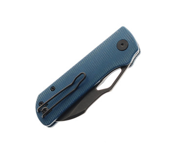 Divo Knives Pony Stout Folding Knife Blue Micarta Black-Stonewashed 14c28n Steel Divo Knives Pony Stout Folding Knife Blue Micarta Black-Stonewashed 14c28n Steel
