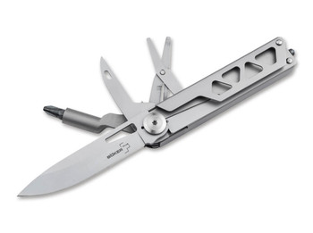 Boker Specialist Half-Tool Multi-Tool Silver Handle 3Cr13 Plain Edge 09BO831