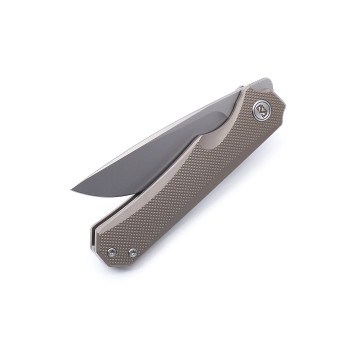 Miguron Knives Koraki II Front Flipper Folding Knife M390 Blade Bronze Anodized Titanium Handle Pocket Knife MGR-606BNII Miguron Knives Koraki II Front Flipper Folding Knife M390 Blade Bronze Anodized Titanium Handle Pocket Knife MGR-606BNII