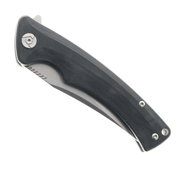 CH Knives Folding Knife Black Micarta Handle D2 Plain Edge Stonewash Finish 3528-MI-BK B CH Knives Folding Knife Black Micarta Handle D2 Plain Edge Stonewash Finish 3528-MI-BK B