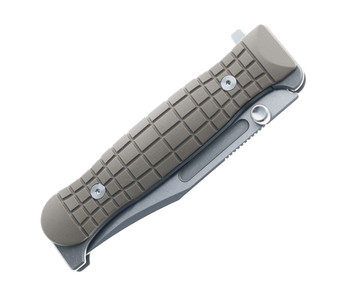 TwoSun Flipper Folding Knife Brown G10 Handle D2 Plain Edge  TS418 BROWN