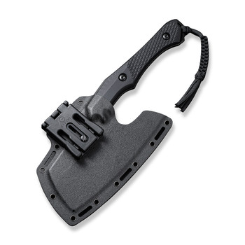 Civivi Aratra Fixed Blade Knife Black G10 Handle D2 Cleaver Plain Edge Black Stonewash Finish C21041-1