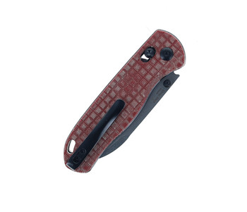(V2) Exclusive Kizer Drop Bear Pocket Knife Red Micarta Handle S35VN Plain Edge Stonewashed Finish Ki3619E (V2) Exclusive Kizer Drop Bear Pocket Knife Red Micarta Handle S35VN Plain Edge Stonewashed Finish Ki3619E