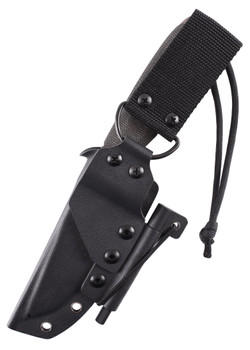 Schnitzel TRI Fixed Blade Knife Green/Brown Micarta Handle 3V Plain Edge SNL-03SESW