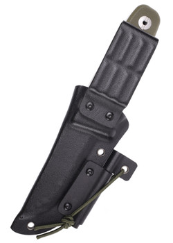 Schnitzel DU Childrens Fixed Blade Knife OD Green G10 Handle 14C28N Plain Edge SNL-02G