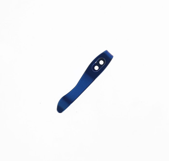 Exclusive Lynch NW Civivi Elementum Titanium Pocket Clip Right Handed Blue Anodized CL-ELM-RT-ANO-BLU