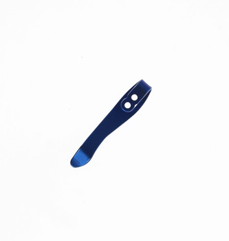 Exclusive Lynch NW Civivi Elementum Titanium Pocket Clip Right Handed Blue Anodized CL-ELM-RT-ANO-BLU